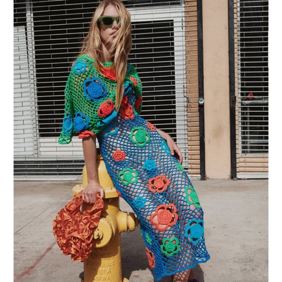 Floral Crochet Dress Limited Edition Zara - Picture 13 of 13